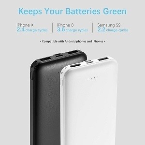 삼성 갤럭시를 위한 오디엠 2.4A 가지고 다닐 수 있는 외부 배터리 충전기 휴대폰 파워 뱅크